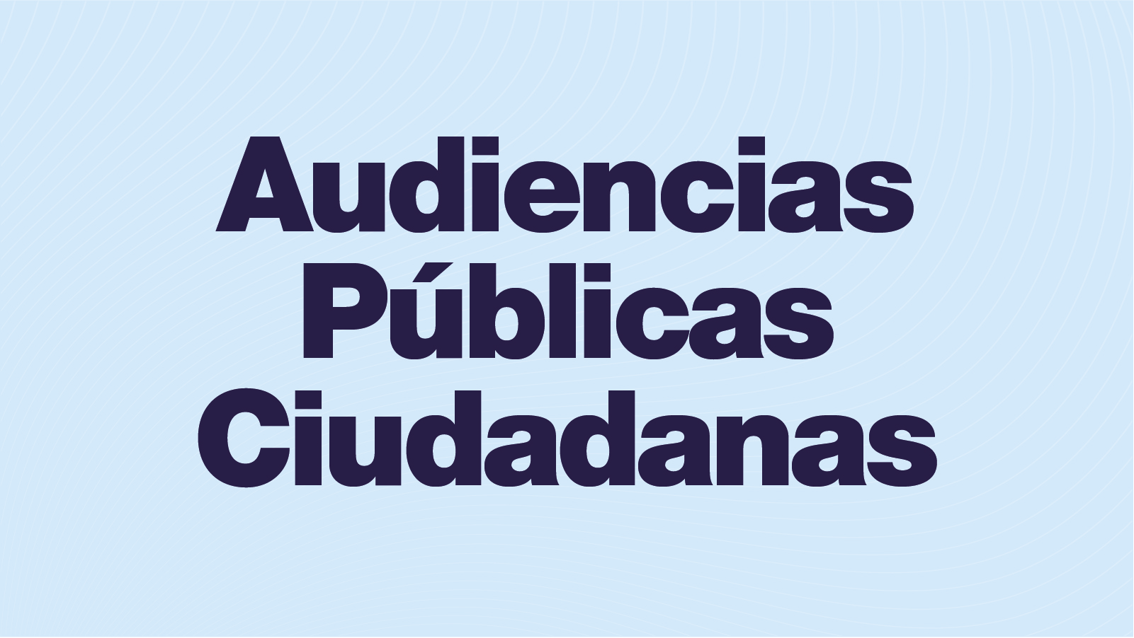 Imagen para los medios: Audiencia Pública
